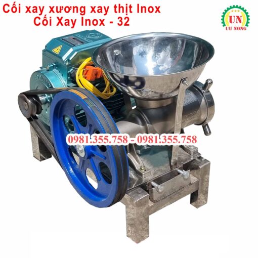 Máy xay thịt xay xương inox cối 32 - Hình ảnh 5