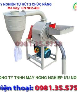 Máy nghiền tự hút 2 chức năng NH2 400 được thiết kế nhỏ gọn chiếm ít diện tích, bộ khung máy được làm bằng thép V chắc chắn, tiếng ồn khi vận hành thấp.