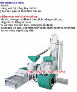 Chức năng của máy xát lúa gạo liên hoàn LH 1000