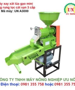 Máy xay xát lúa gạo mini UN A3000 chính hãng