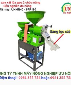 Sàng rung lọc sạn máy xay xát gạo 2 chức năng UN 6N40-6FP180