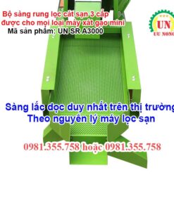 Bộ sàng rung lọc cát sạn 3 cấp UN SR A3000