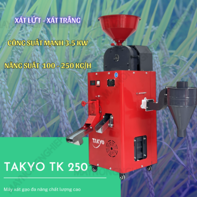 Máy xát gạo đa năng Takyo TK 250 chính hãng