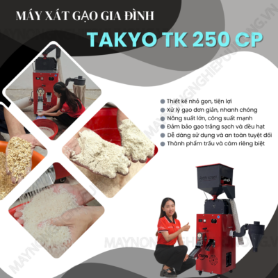 Máy xát gạo Takyo TK 250 CP chính hãng